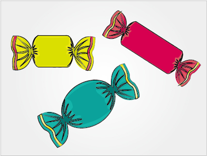 427x322 Colored Candy Vector Material Free Download