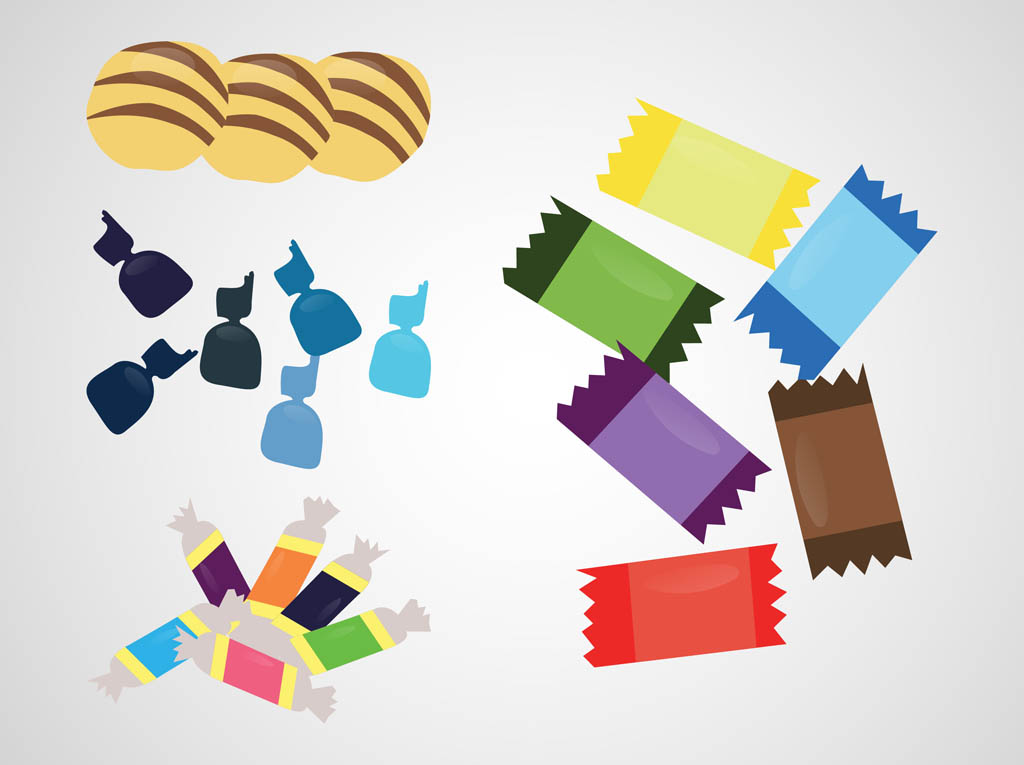 1024x765 Piles Of Candy Vector Art Graphics