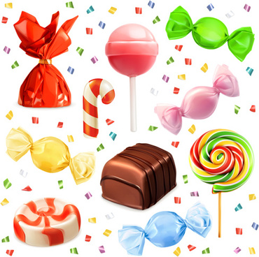 370x368 Colorful Candy Free Vector Download