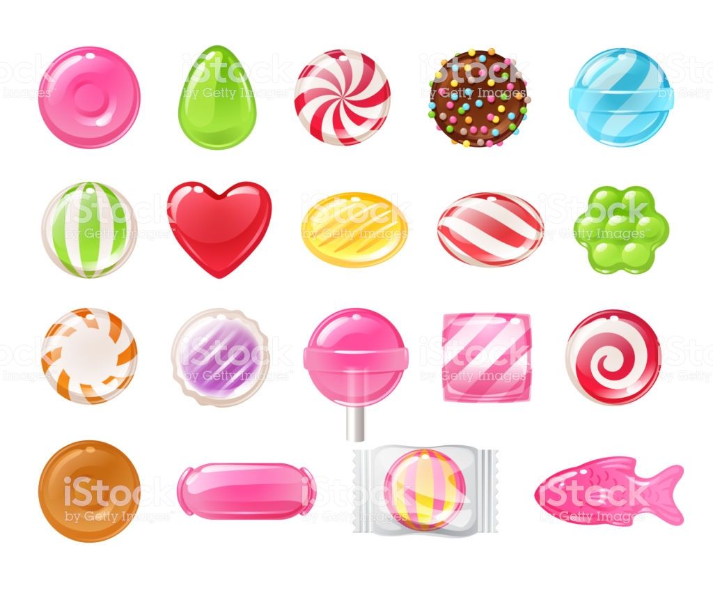 1024x854 Set Of Sweets On White Background Hard Candy, Dragee, Lollipop