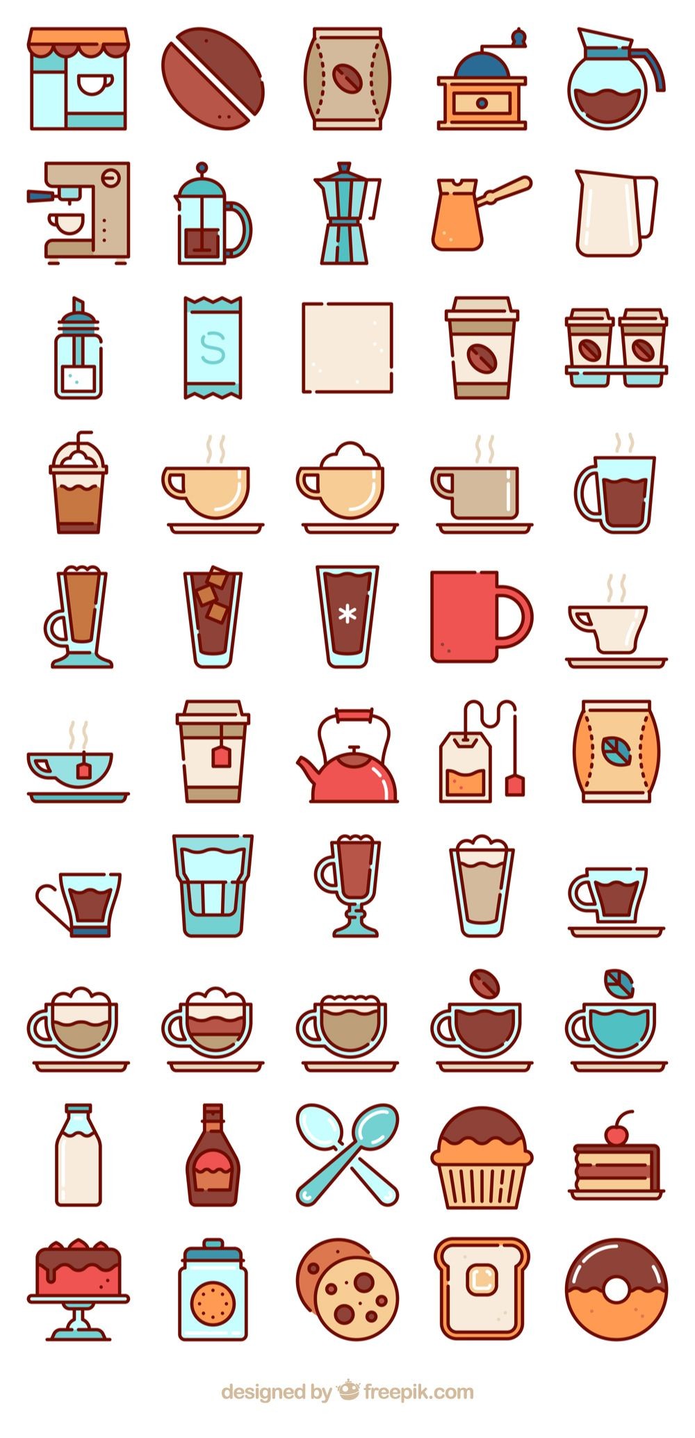 1000x2069 Candy Vector Art Beautiful Free Vector Icons Of Coffee Shop