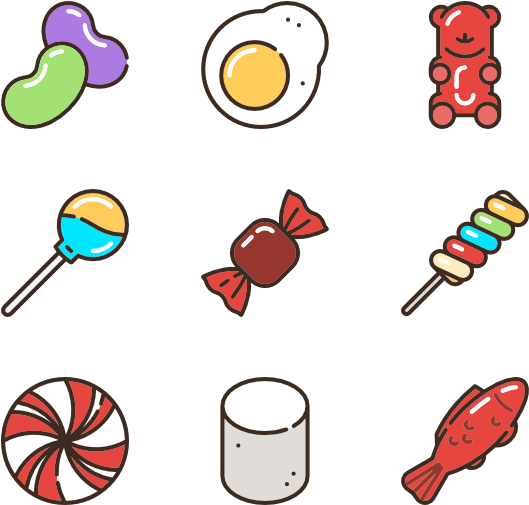 Download Linear Candies And Sweets 529x505 Download Linear Candies And Sweets