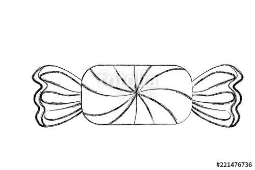 Конфеты рисунок карандашом для срисовки