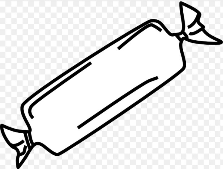 736x558 Candy Wrapper Clipart Black And White