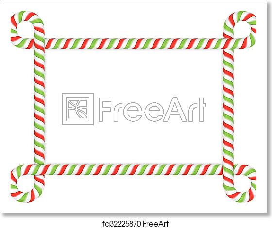 560x470 Free Art Print Of Candy Cane Frame Frame Made Of Candy Cane