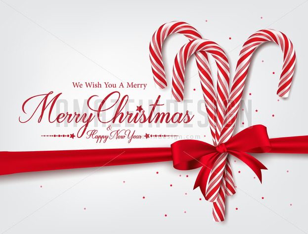 623x475 Realistic Candy Cane Vector Background