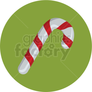 300x300 Candy Cane Vector Flat Icon Clipart With Circle Background Clipart