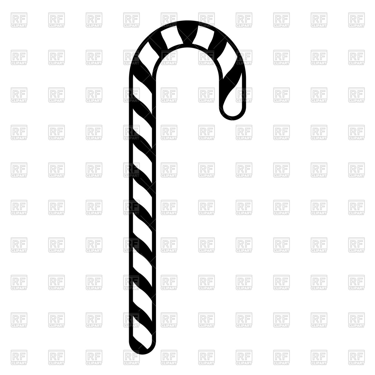 1200x1200 Candy Cane Vector Image Of Objects