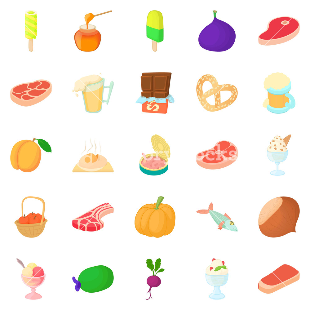 1000x1000 Canned Food Icons Set Cartoon Set Of Canned Food Vector Icons
