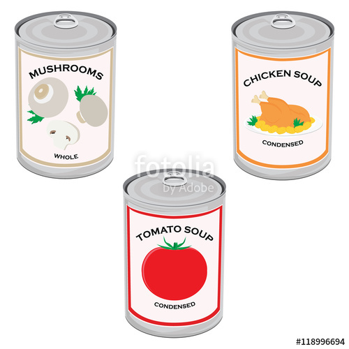 500x500 Canned Food Vector Stock Image And Royalty Free Vector
