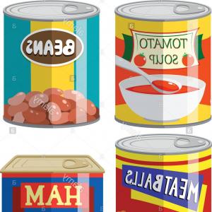 Canned Food Vector at Vectorified.com | Collection of Canned Food ...