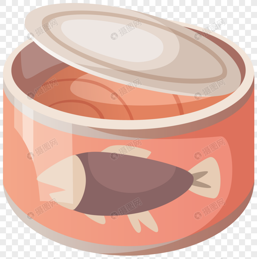 860x866 Hand Painted Cartoon Food, Canned Food Vector Material Png