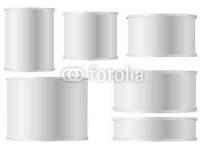 400x290 Set Of White Tins Can With Plastic Cap For Baby Powder Milk