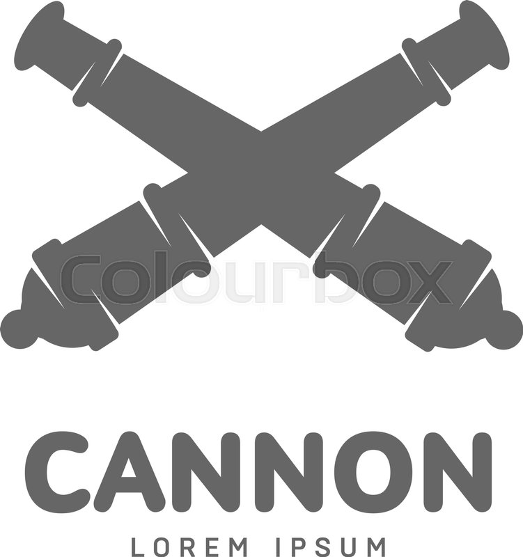 751x800 Abstract Vector Cannon Label And Logo Stock Vector Colourbox