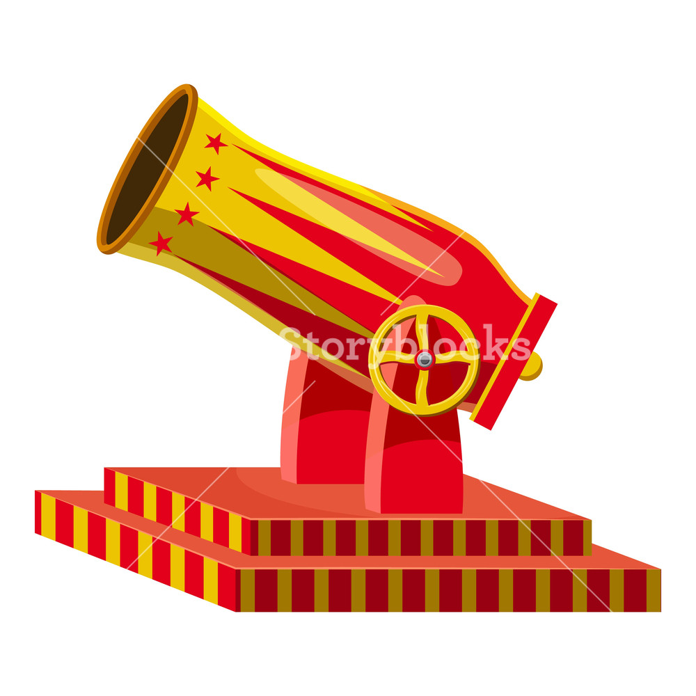 1000x1000 Circus Cannon Icon Cartoon Illustration Of Circus Cannon Vector