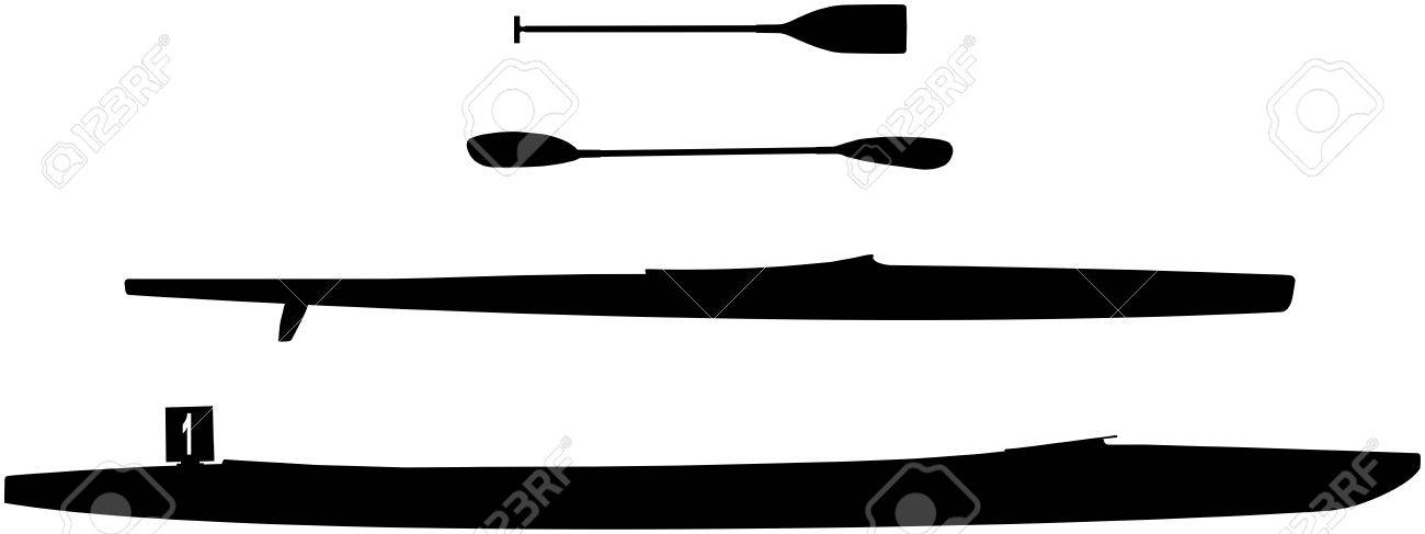 1300x487 Huge Collection Of 'canoe Paddle Silhouette' Download More Than