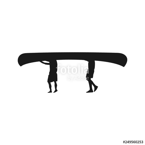 500x500 Canoe Paddle Icon Vector Stock Image And Royalty Free Vector