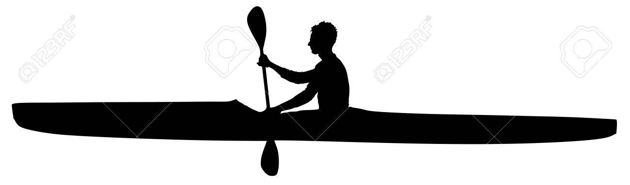 1300x383 Huge Collection Of 'kayak Silhouette Vector' Download More Than