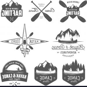 300x300 Set Of Kayak And Canoe Design Elements Vector Catchsplace