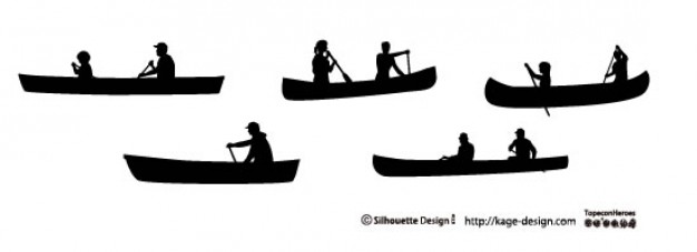 626x227 Canoe Vector Free Download