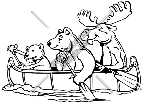 500x362 Canoe Clipart And Vectorart Sports Mascots