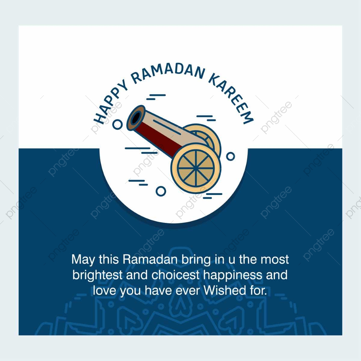 1200x1200 Happy Ramadan Kareem Design With Canon, Ramadan, Kareem, Arabic