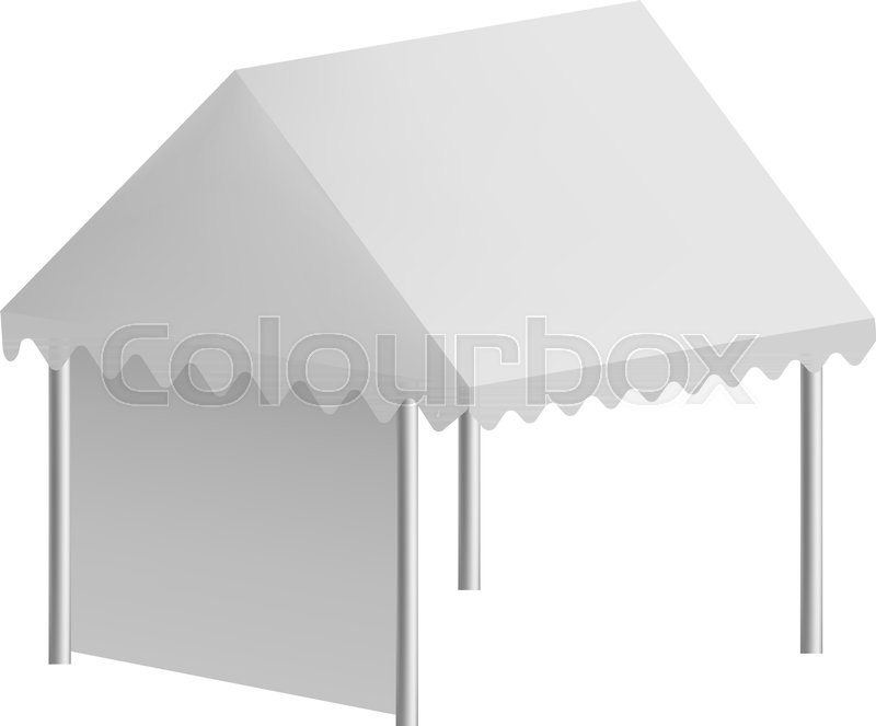 800x663 Outdoor Tent Mockup Realistic Stock Vector Colourbox