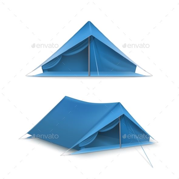 590x590 Vector Set Of Tents Illustration Tent, Camping Canopy, Home Icon