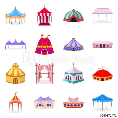 500x500 Isolated Object Of Awning And Shelter Logo Set Of Awning