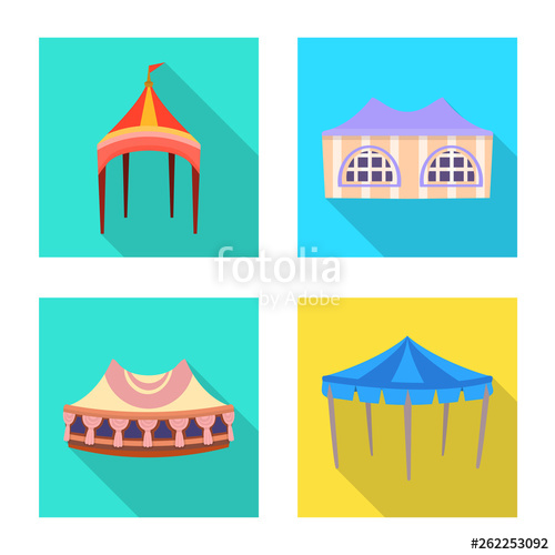500x500 Vector Design Of Awning And Shelter Logo Set Of Awning And Canopy