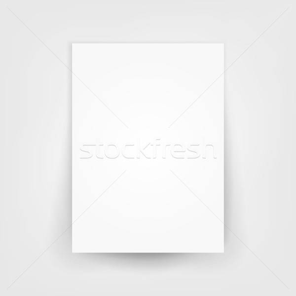 600x600 Blank White Paper Canvas Vector Empty Paper Sheet Illustration