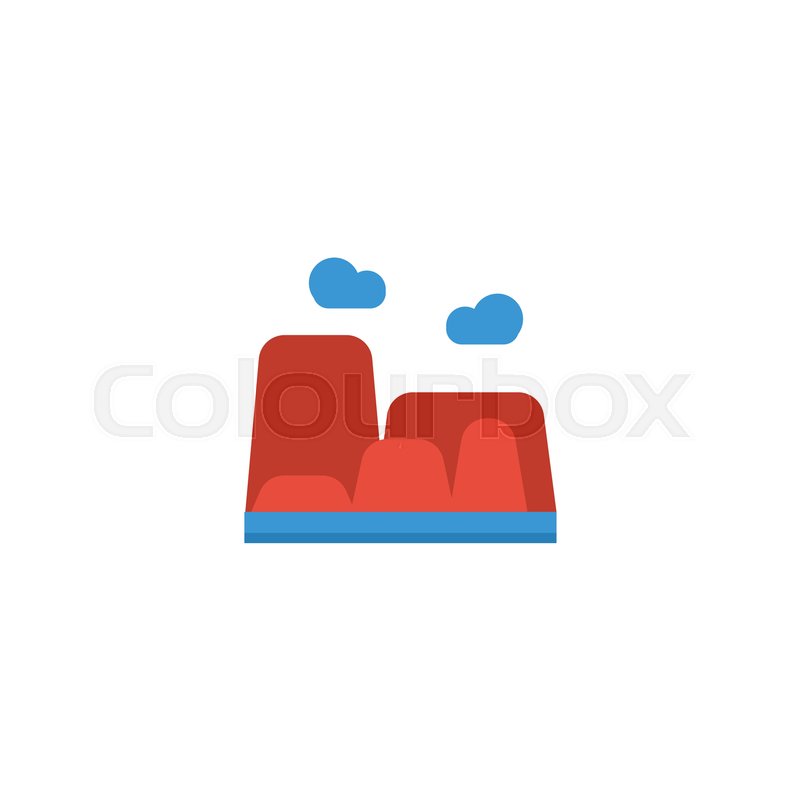 800x800 Flat Icon Canyon Element Vector Stock Vector Colourbox