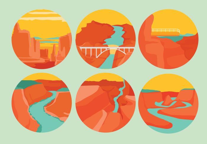 700x490 Grand Canyon Vectors Stock Images