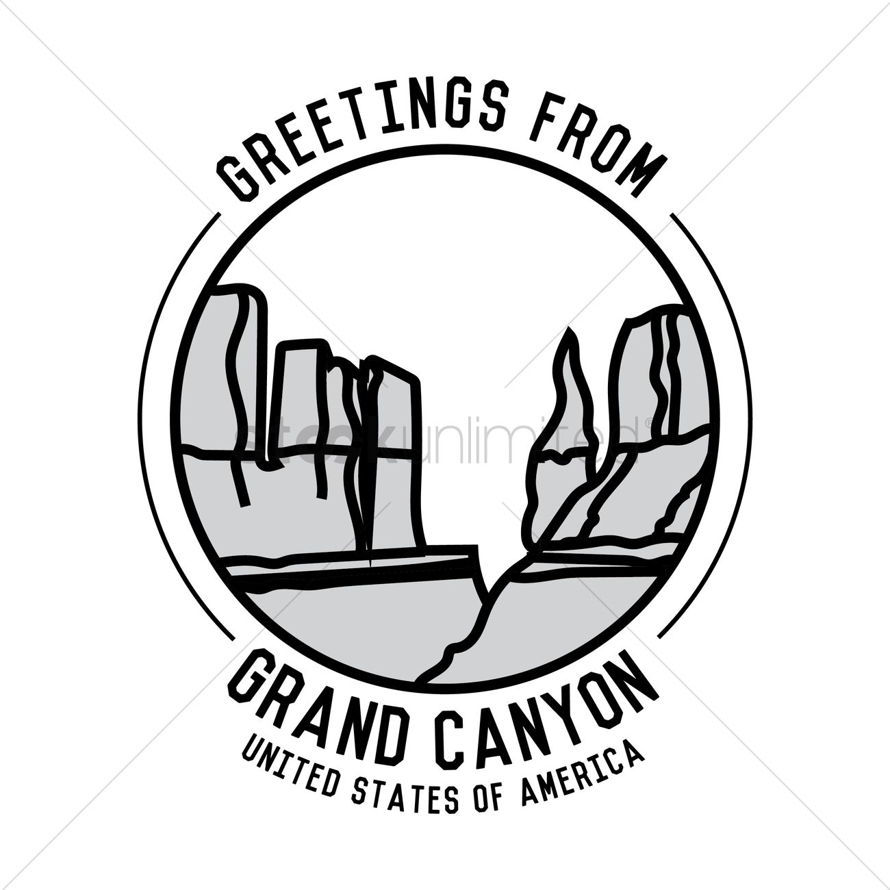 1300x1300 Grand Canyon Vector Image
