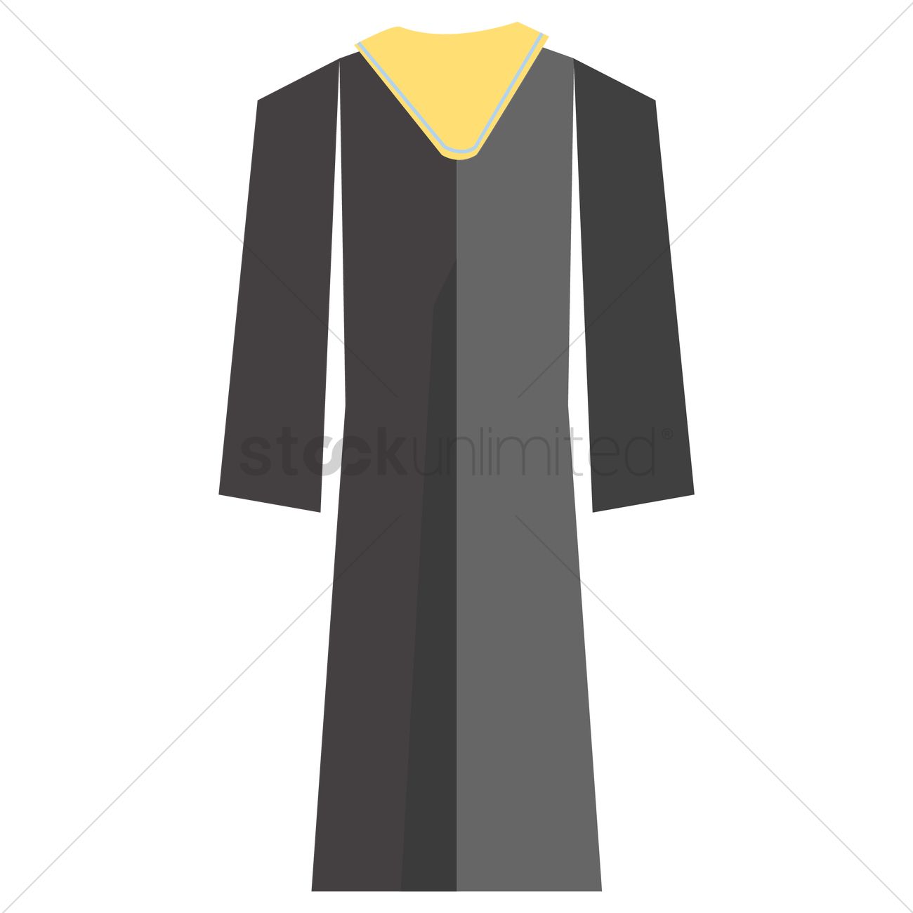 1300x1300 Graduation Gown Vector Image