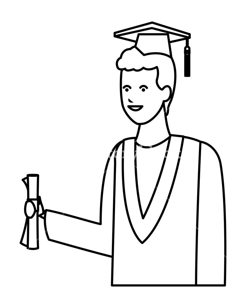 Cap And Gown Vector at Vectorified.com | Collection of Cap And Gown ...