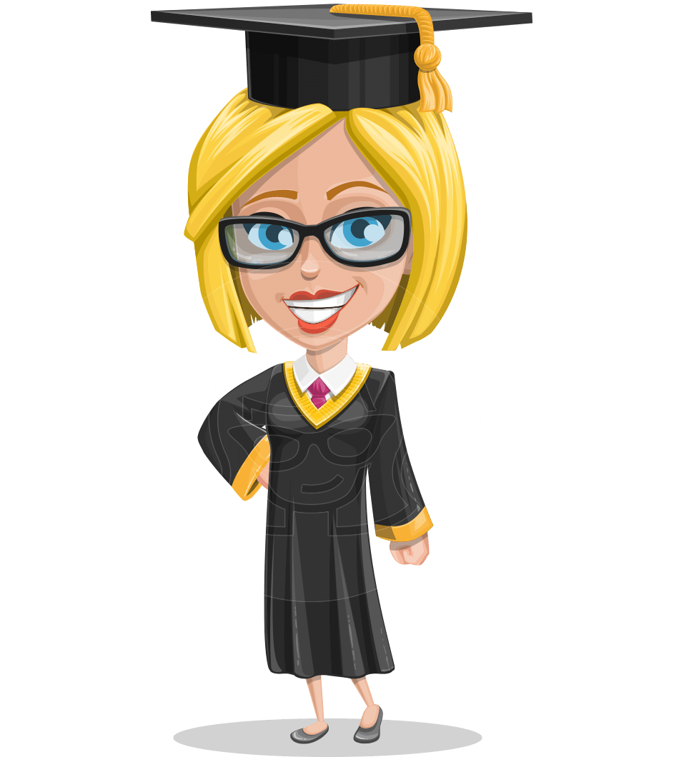 957x1060 Vector College Cartoon Character