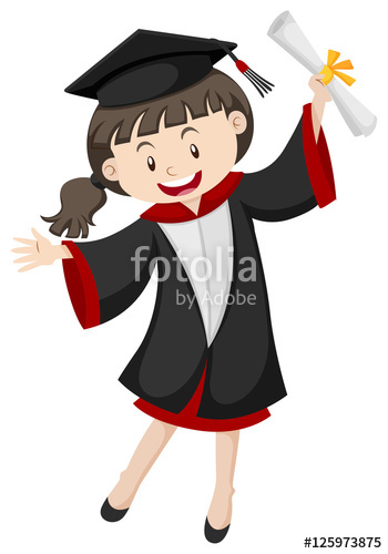 350x500 Woman In Graduation Gown And Certificate Stock Image And Royalty
