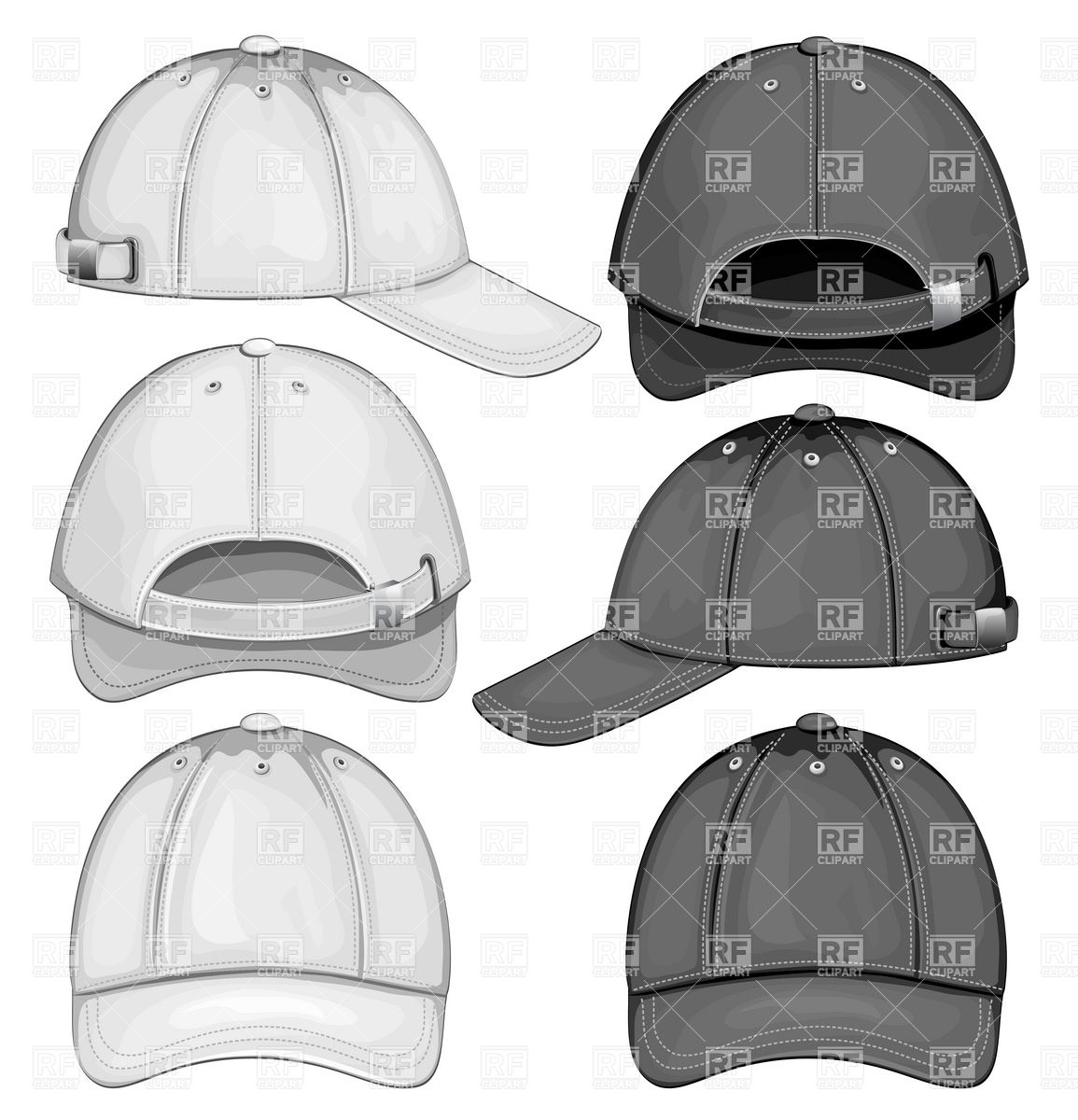 1155x1200 Blank Template Of Baseball Cap