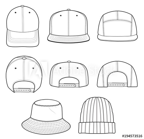 500x484 Hat Beanie Cap Vector Design Illustration Template