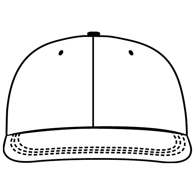 660x660 Vector Cap Template Front View