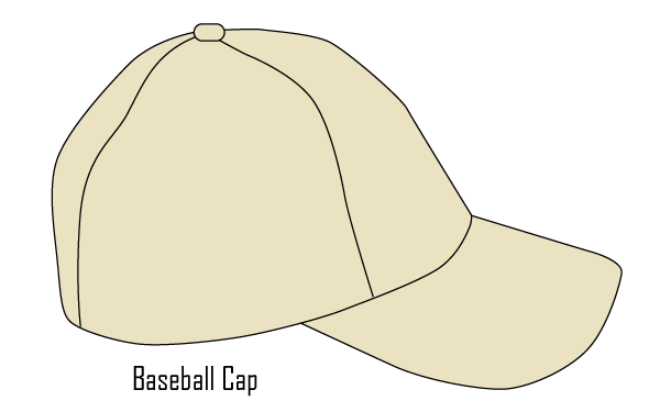 600x375 Baseball Cap Template Vector Free
