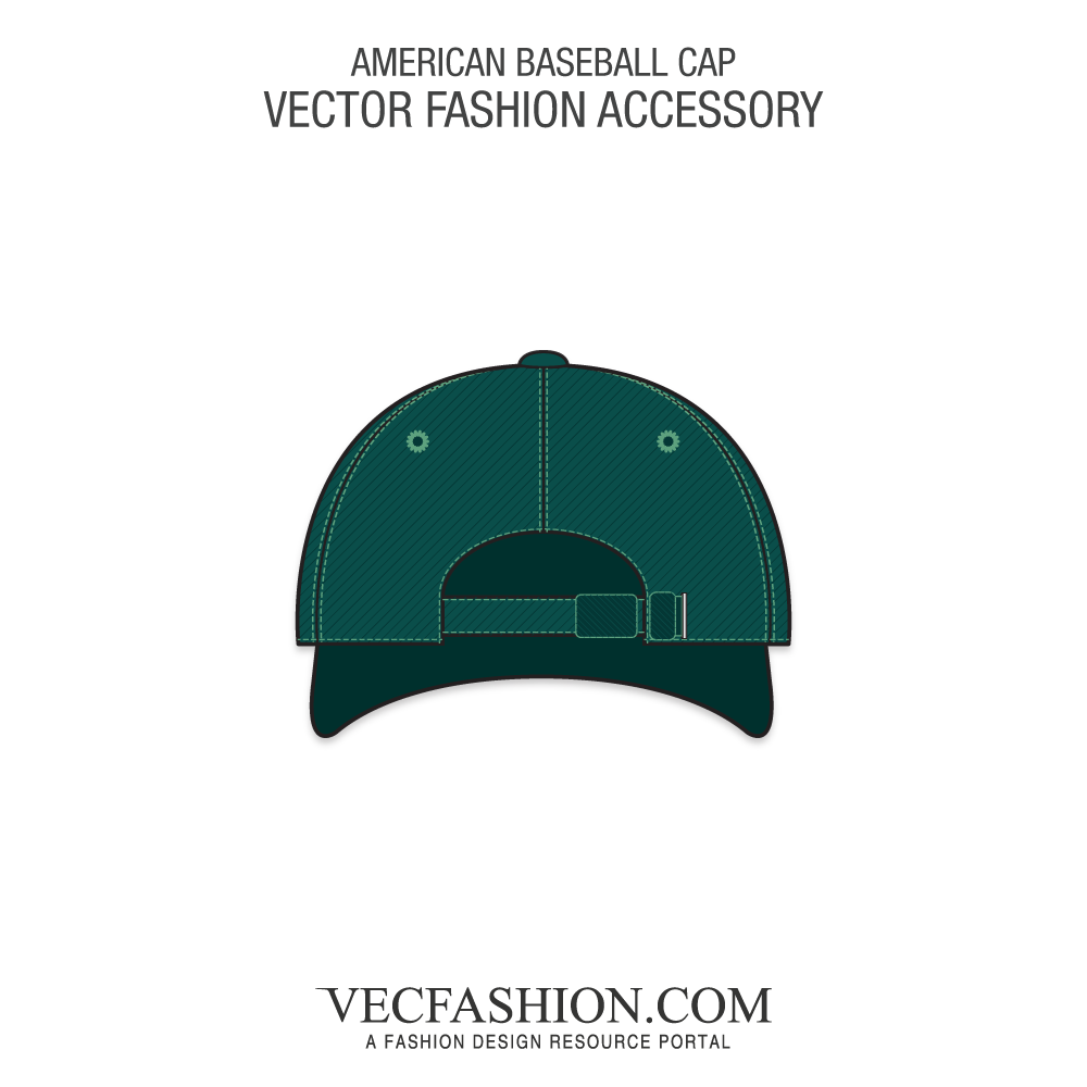 1000x1000 American Baseball Cap Vector Template