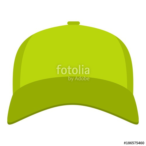 500x500 Baseball Cap Back Icon Flat Illustration Of Baseball Cap Back