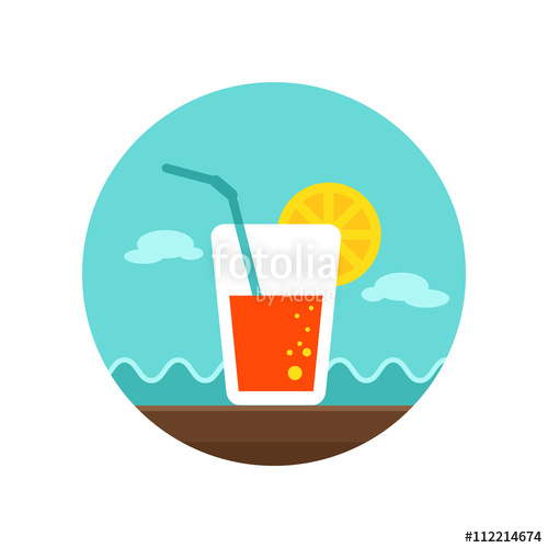 500x500 Cocktail Icon Summer Vacation Stock Image And Royalty Free