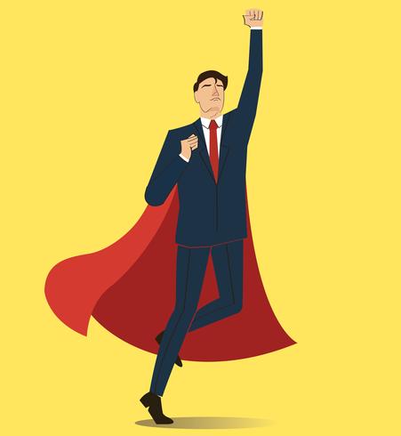 451x490 Successful Businessman And Red Cape Vector