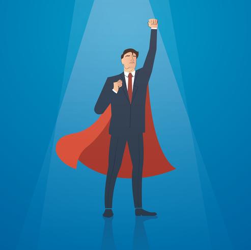 493x490 Successful Businessman With Red Cape Vector