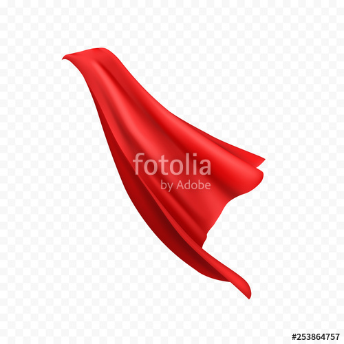 500x500 Cape Isolated On Transparent Background Red Superhero Cloak