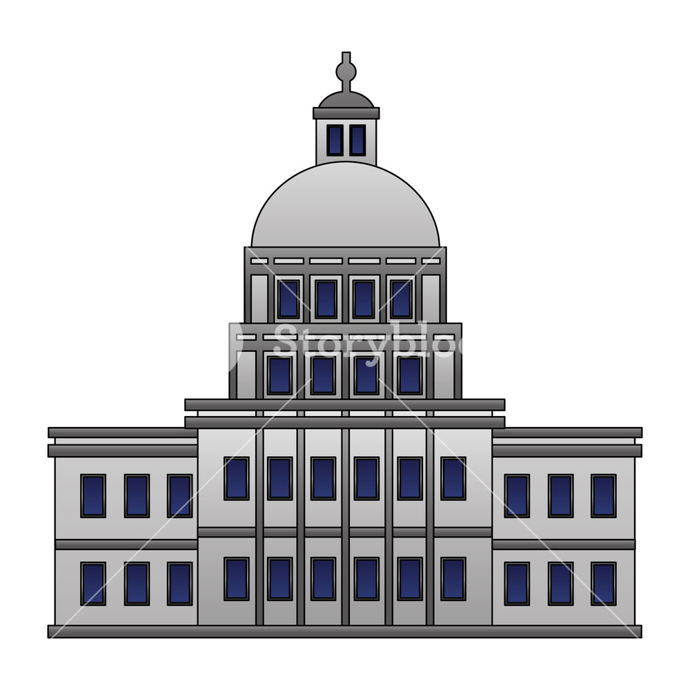 1000x1000 Capitol Building Happy Presidents Day Vector Illustration Royalty