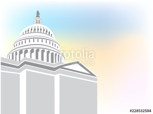 500x374 Capitol Building Vector Icon Background Stock Image And Royalty